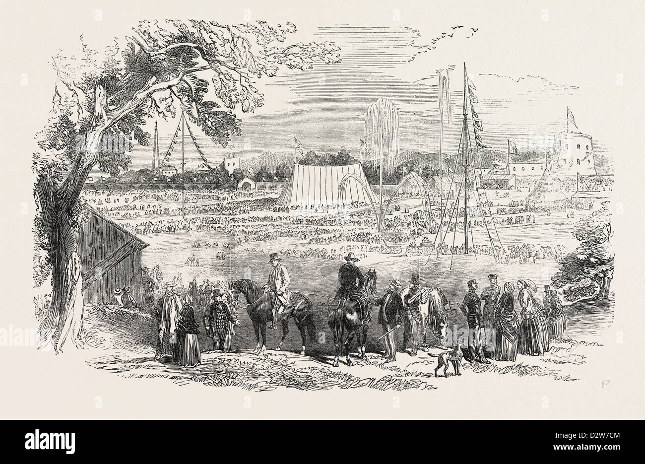 La canadese inferiore mostra agricola 1854 Foto Stock