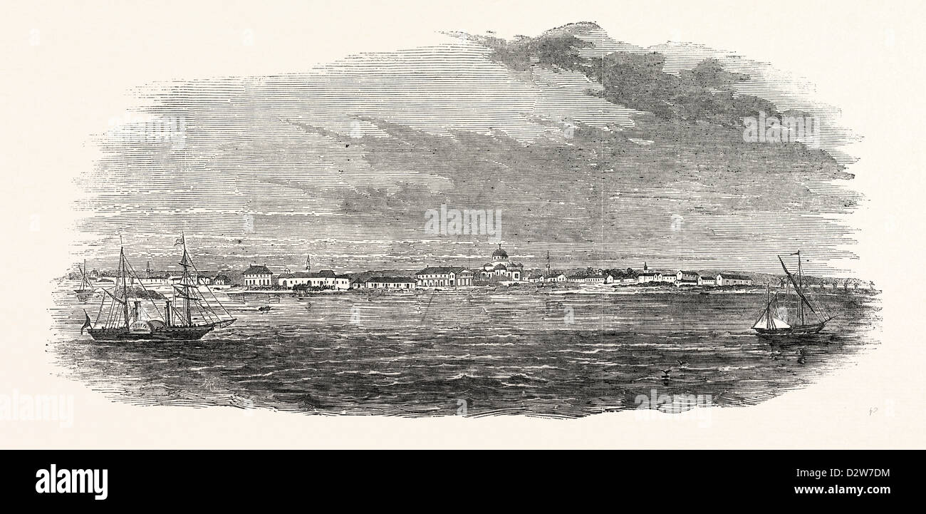 EUPATORIA lo sbarco della spedizione in Crimea 1854 Foto Stock