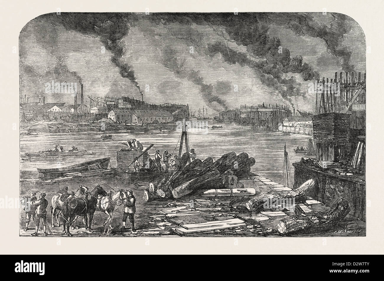 Il principe e la principessa di Galles in Danimarca, la posa della pietra angolare della nuova chiesa INGLESE A COPENAGHEN Foto Stock