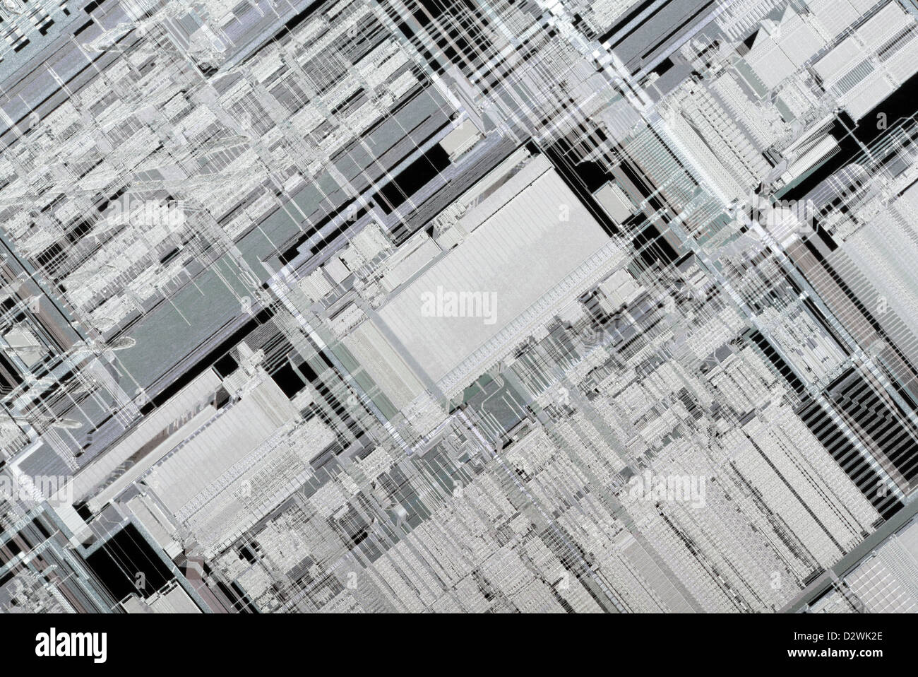 A basso ingrandimento di scala all'interno di unità centrale di elaborazione Foto Stock