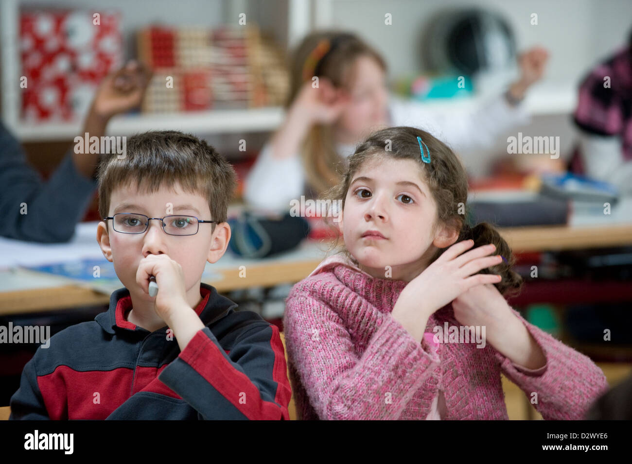 Tuttlingen, Germania, gli studenti in una terza classe di qualità Foto Stock