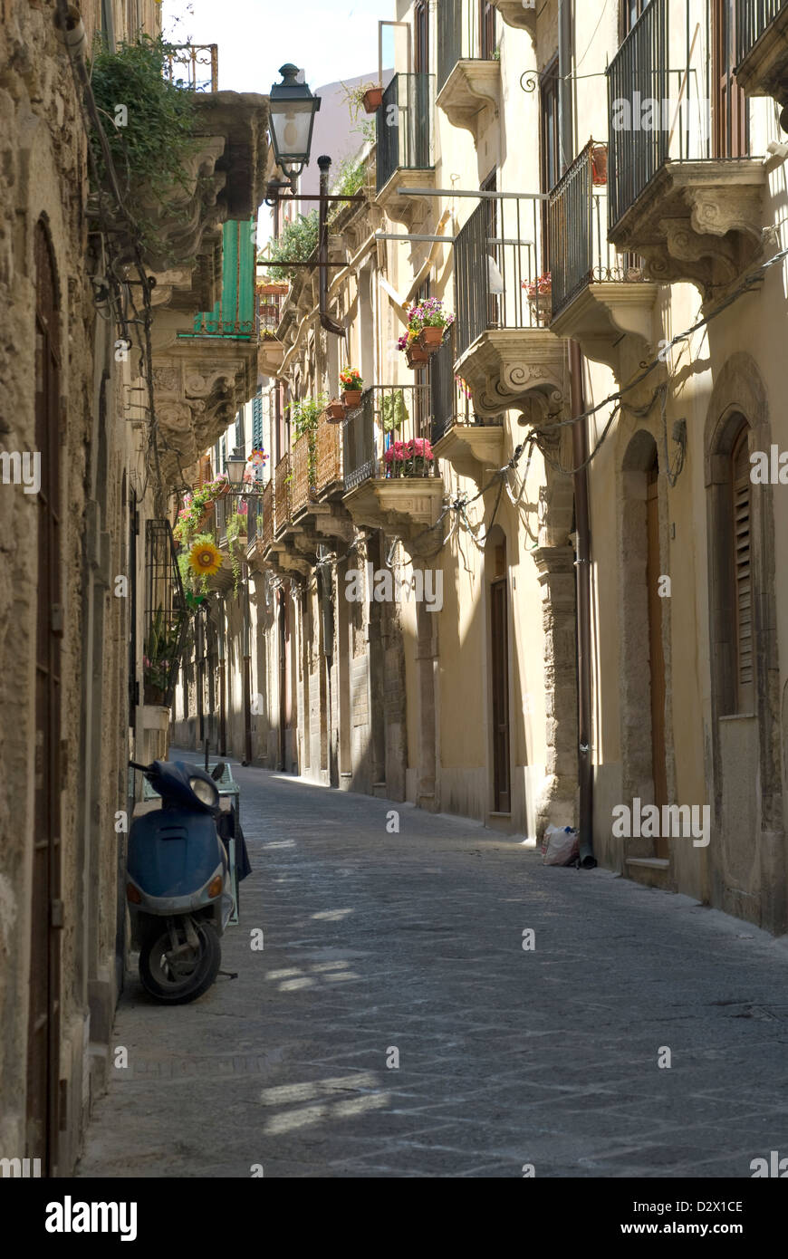 Europa Unione Italia Italie Italia Mediterraneo Sicile Sicilia Siracusa in verticale Foto Stock