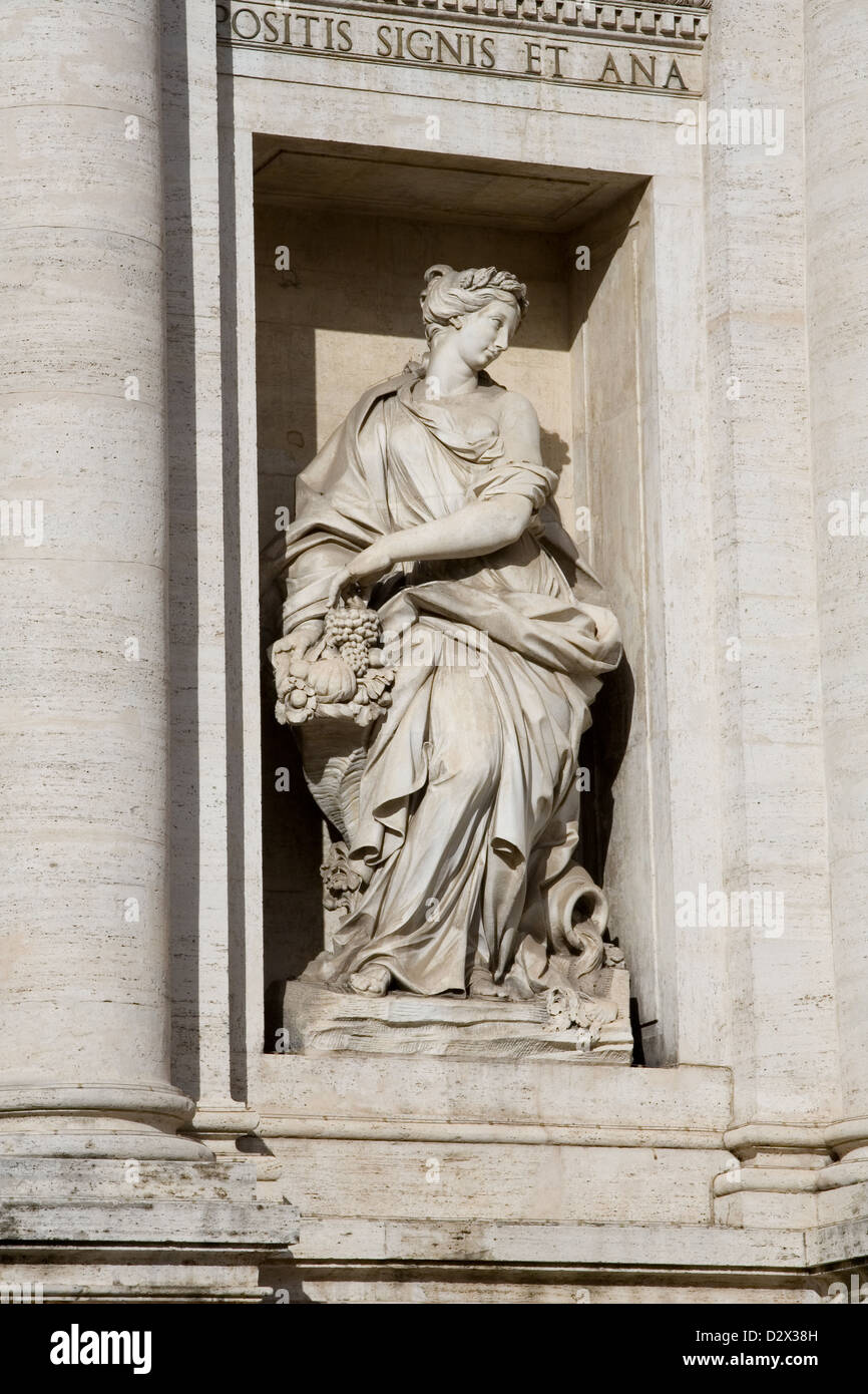 Fontana Trevi. La figura Foto Stock