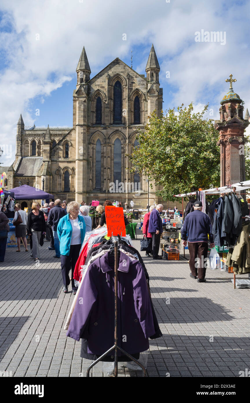 Mercato di Hexham Foto Stock Mercato di Hexham Foto Stock