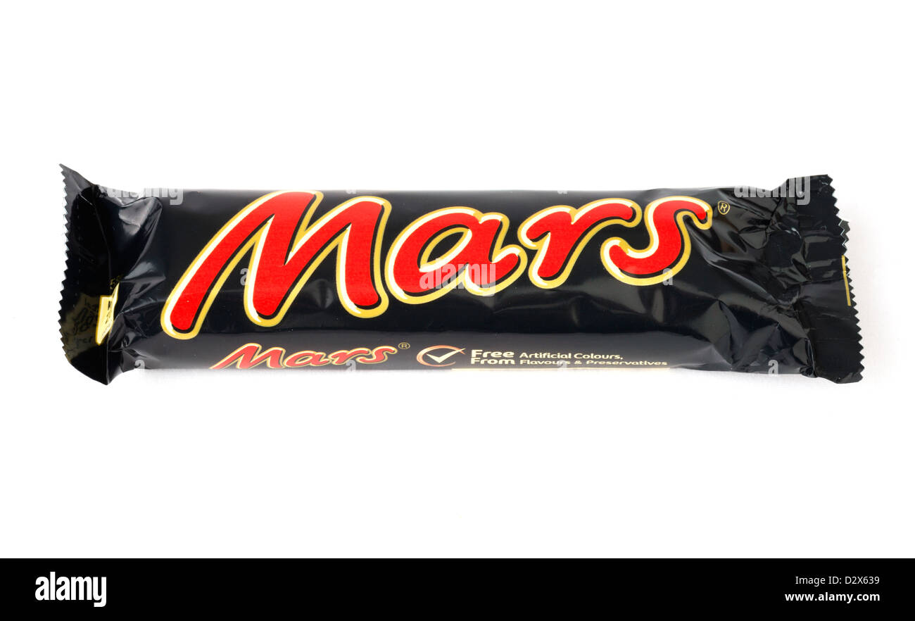 Mars Bar barra di cioccolato Foto Stock