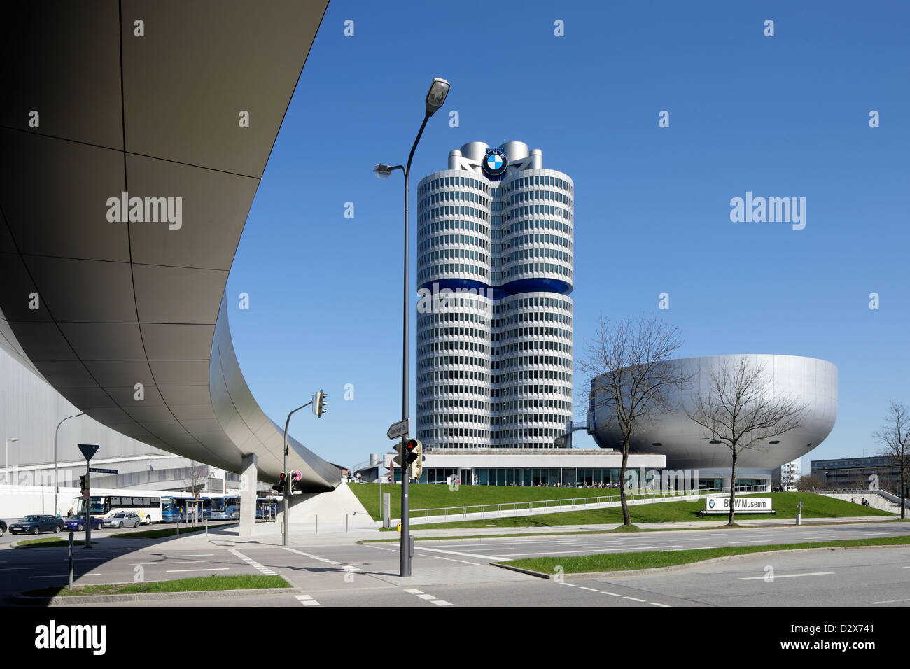 Monaco di Baviera, Germania, sede della BMW e il museo della BMW Foto Stock