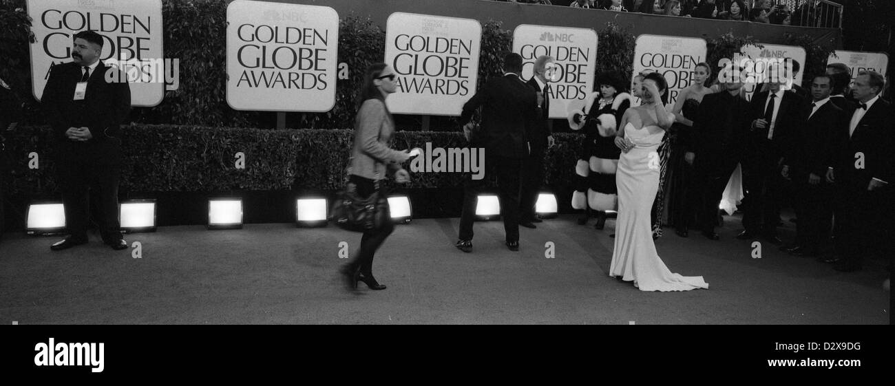 1 febbraio 2013 - Beverly Hills, IN CALIFORNIA, STATI UNITI D'AMERICA - Indiano-origine British attrice Archie Panjabi arriva al settantesimo Annuale di Golden Globe Awards tenutosi presso il Beverly Hilton Hotel on gennaio 13, 2013 a Beverly Hills, la California. .ARMANDO ARORIZO/PI (credito Immagine: © Armando Arorizo/Pi/Prensa Internacional/ZUMAPRESS.com) Foto Stock