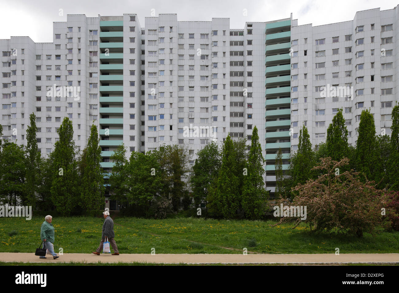 Berlino, Germania, Gropiusstadt in Berlin-Neukoelln Foto Stock