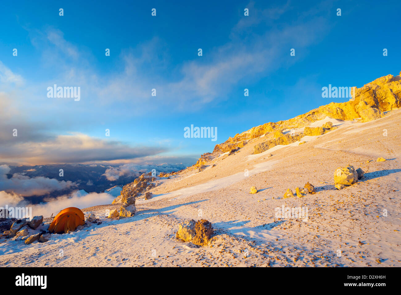 Parco Aconcagua, le montagne delle Ande, Argentina, Sud America Foto Stock