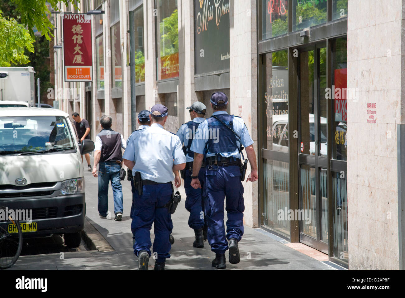 Nuovo Galles del sud gli ufficiali di polizia a Sydney Foto Stock