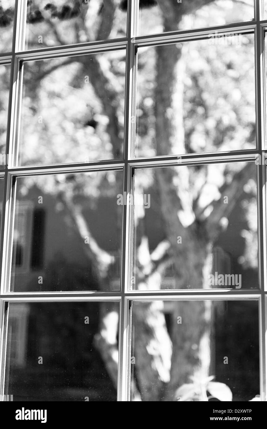 Riquadri della finestra, Stowe Vermont, USA Foto Stock
