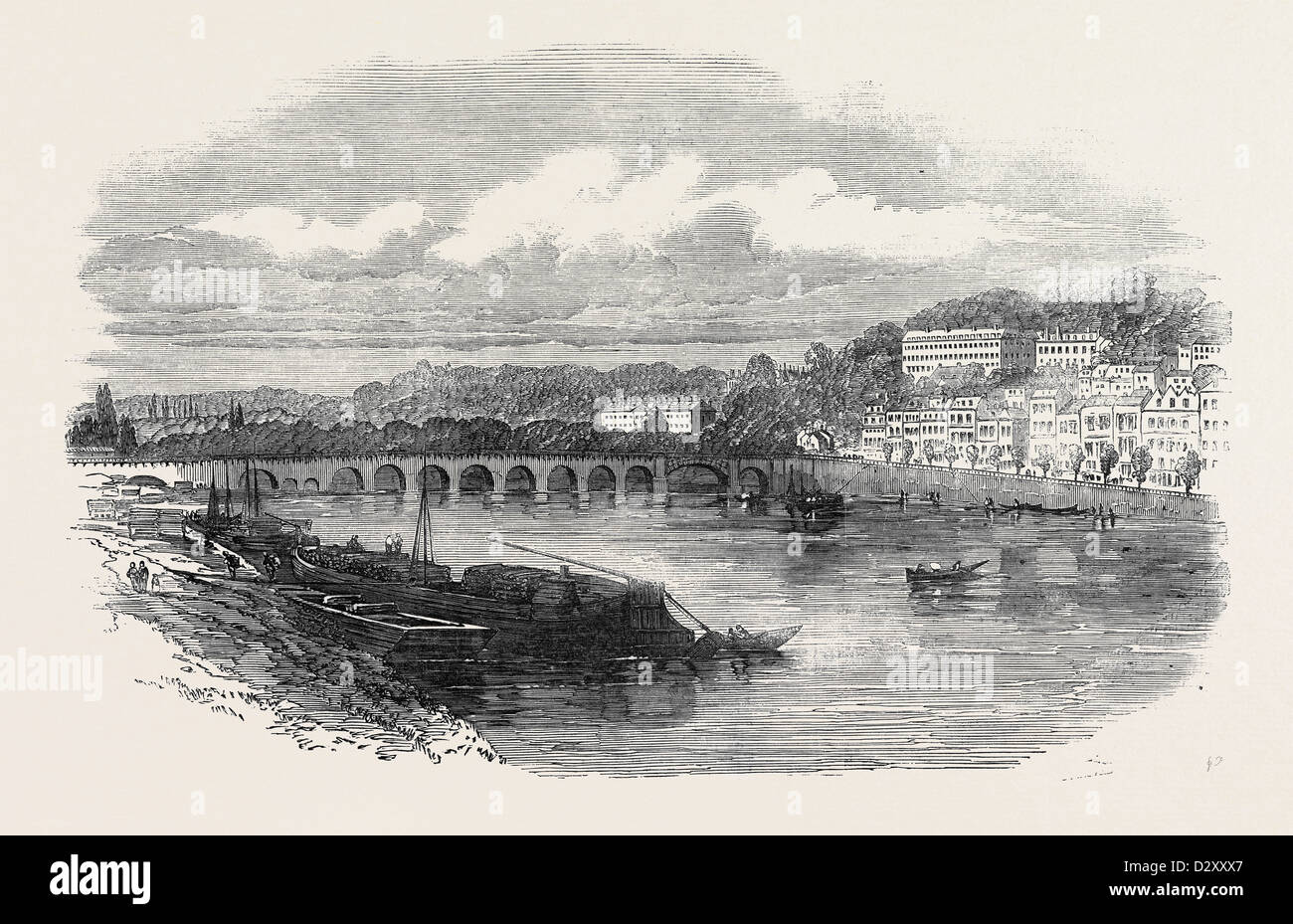 Palazzo DI ST. CLOUD, per essere catturato al Queen Victoria durante la sua visita a Parigi Foto Stock