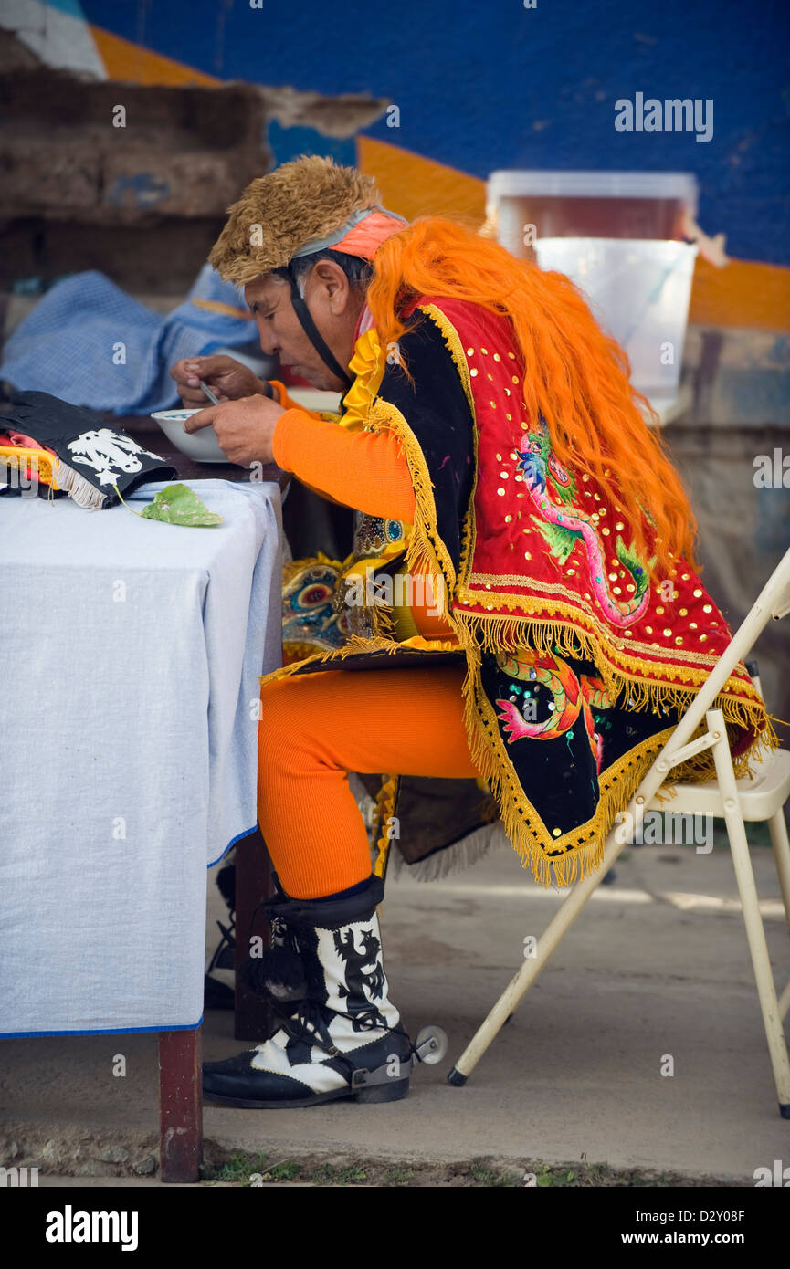 Costumi di Carnevale, Carnevale, Oruro, Bolivia, Sud America Foto Stock