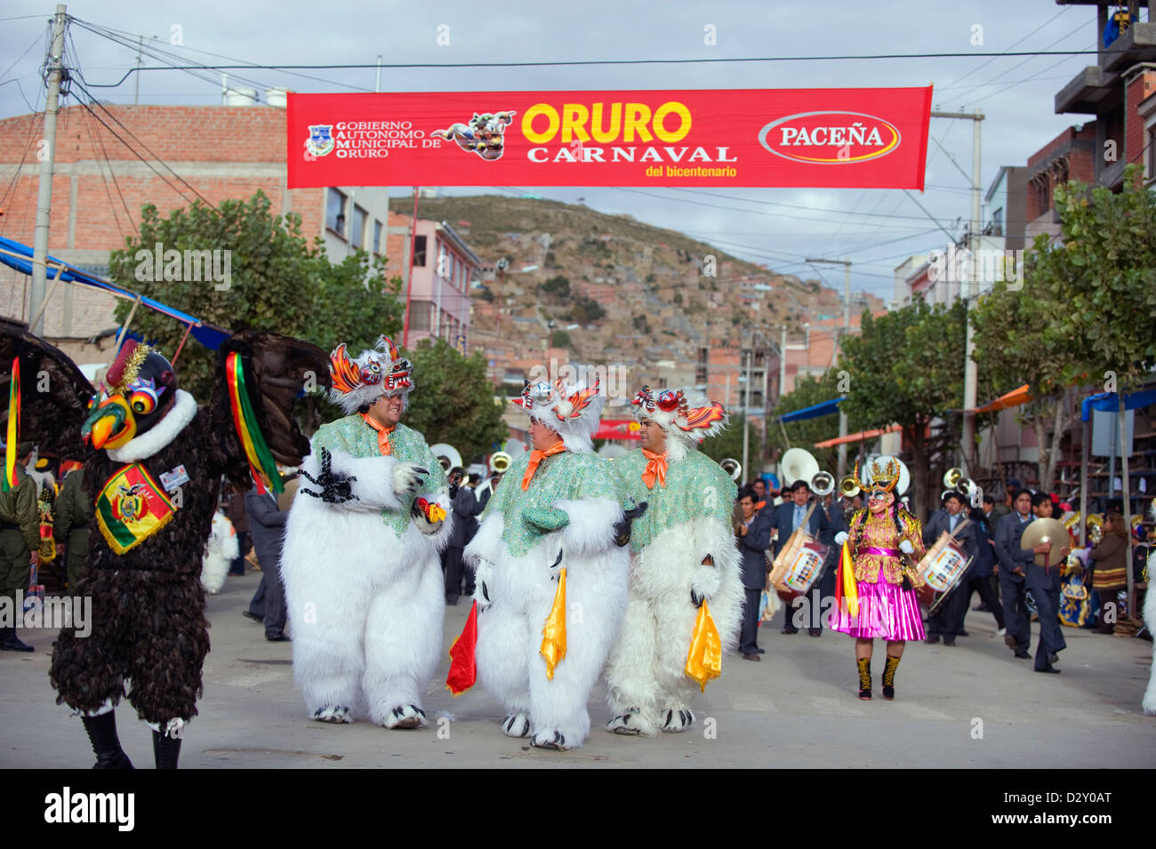 Costumi di Carnevale, Carnevale, Oruro, Bolivia, Sud America Foto Stock