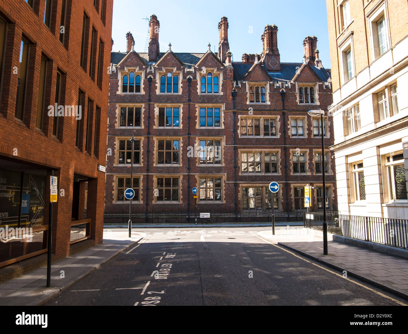 Una strada nel centro di Londra Foto Stock