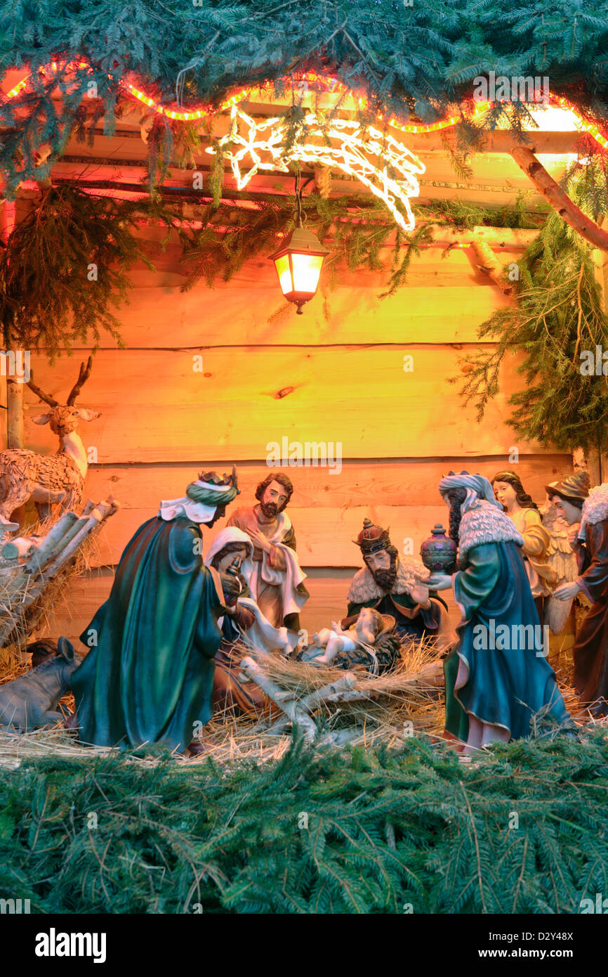 Presepe di Betlemme creche Foto Stock