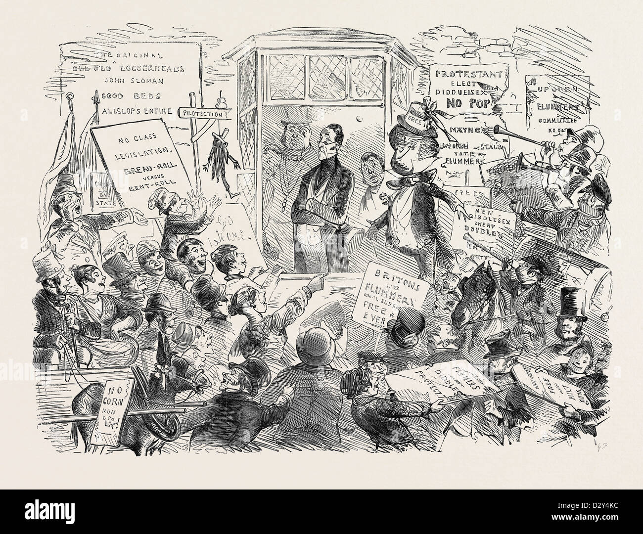 Il candidato respinto, redatti da PHIZ, 1852 Foto Stock