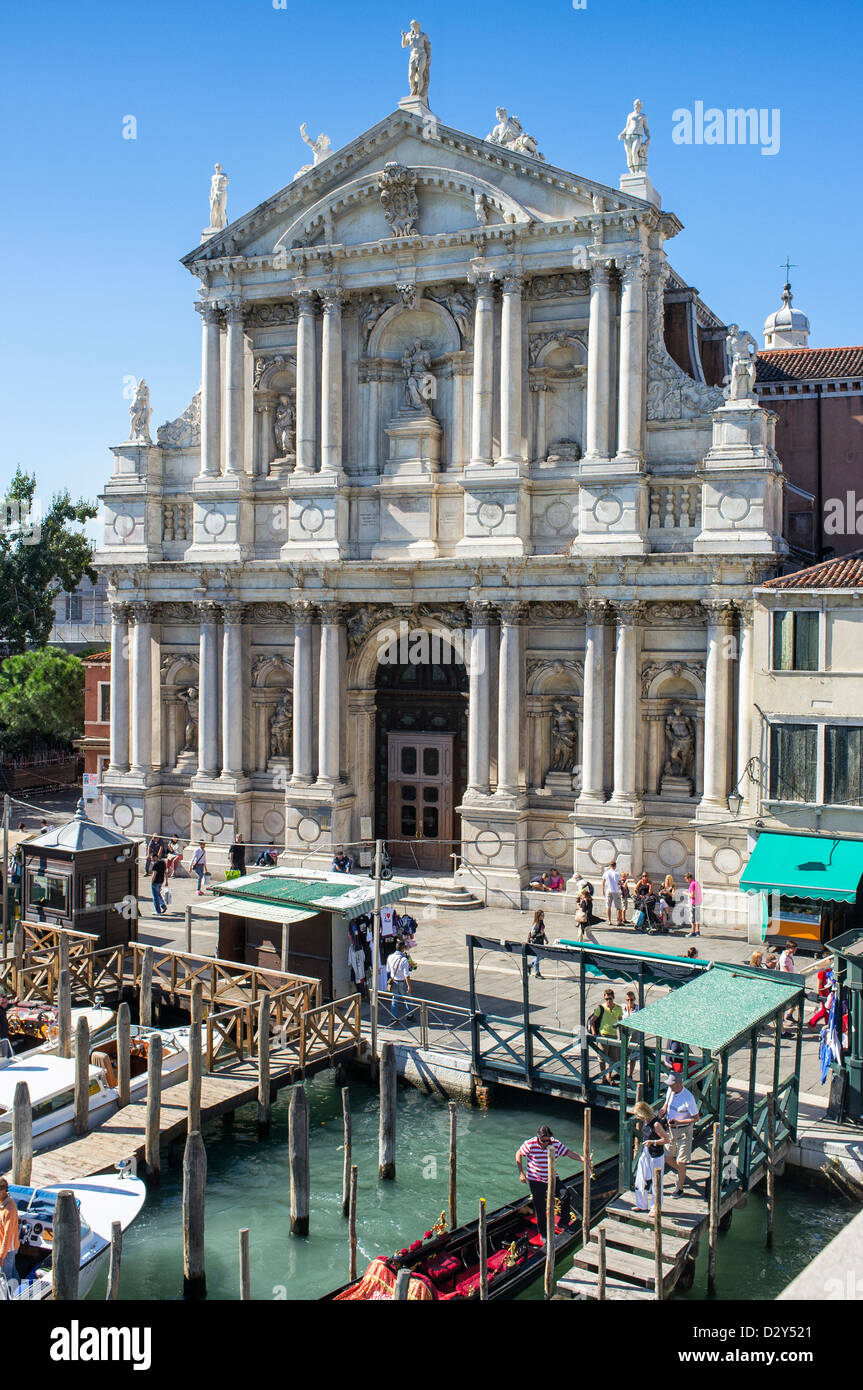 Chiesa degli Scalzi a Venezia Italia Foto Stock