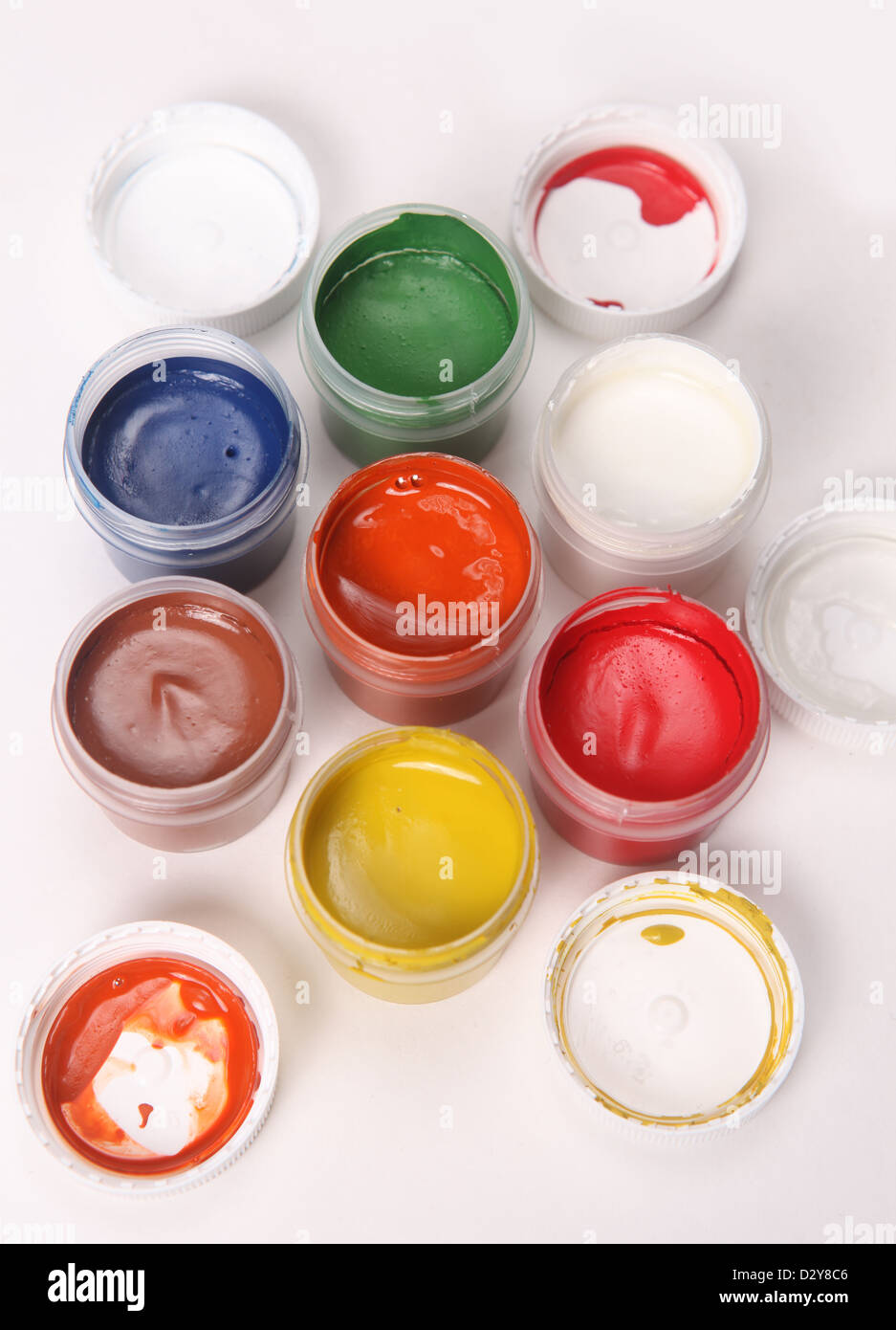 Gouache multicolore Foto Stock