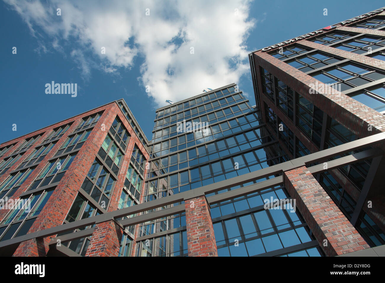 Kiel, Germania, costruiti di recente costruzione ufficio Germania-Arcades Foto Stock