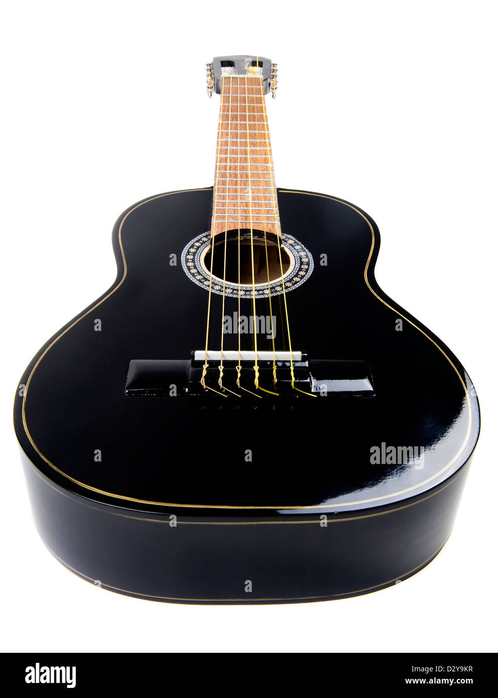 Chitarra nera Foto Stock