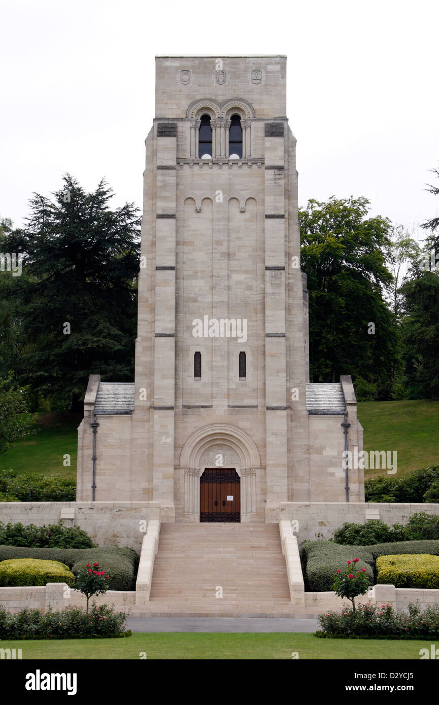 Memorial Chapel in Aisne-Marne Cimitero e memoriale americano Belleau,, vicino Chateau-Thierry, Francia. Foto Stock