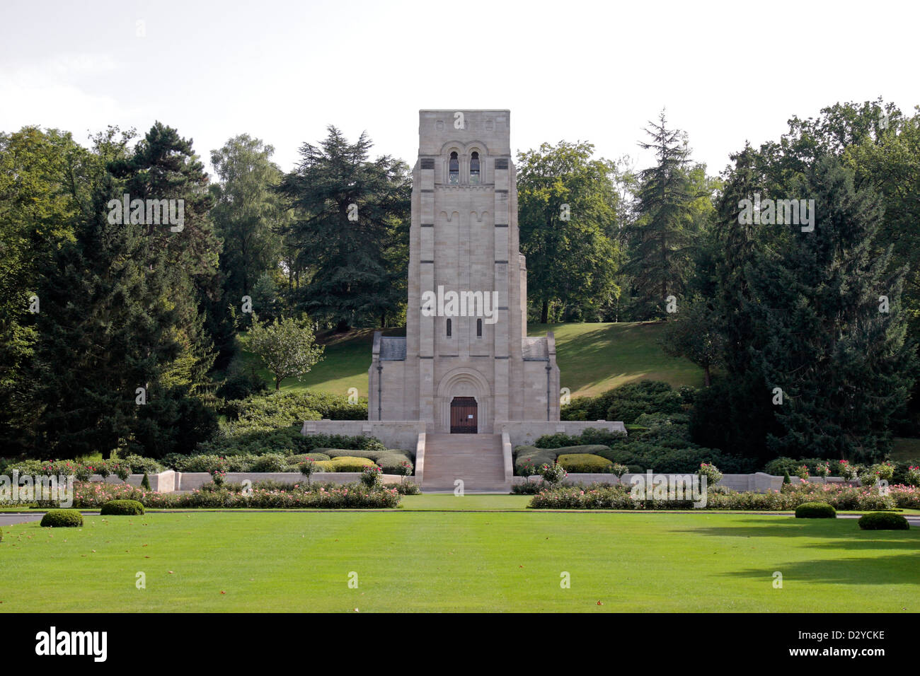 Memorial Chapel in Aisne-Marne Cimitero e memoriale americano Belleau,, vicino Chateau-Thierry, Francia. Foto Stock