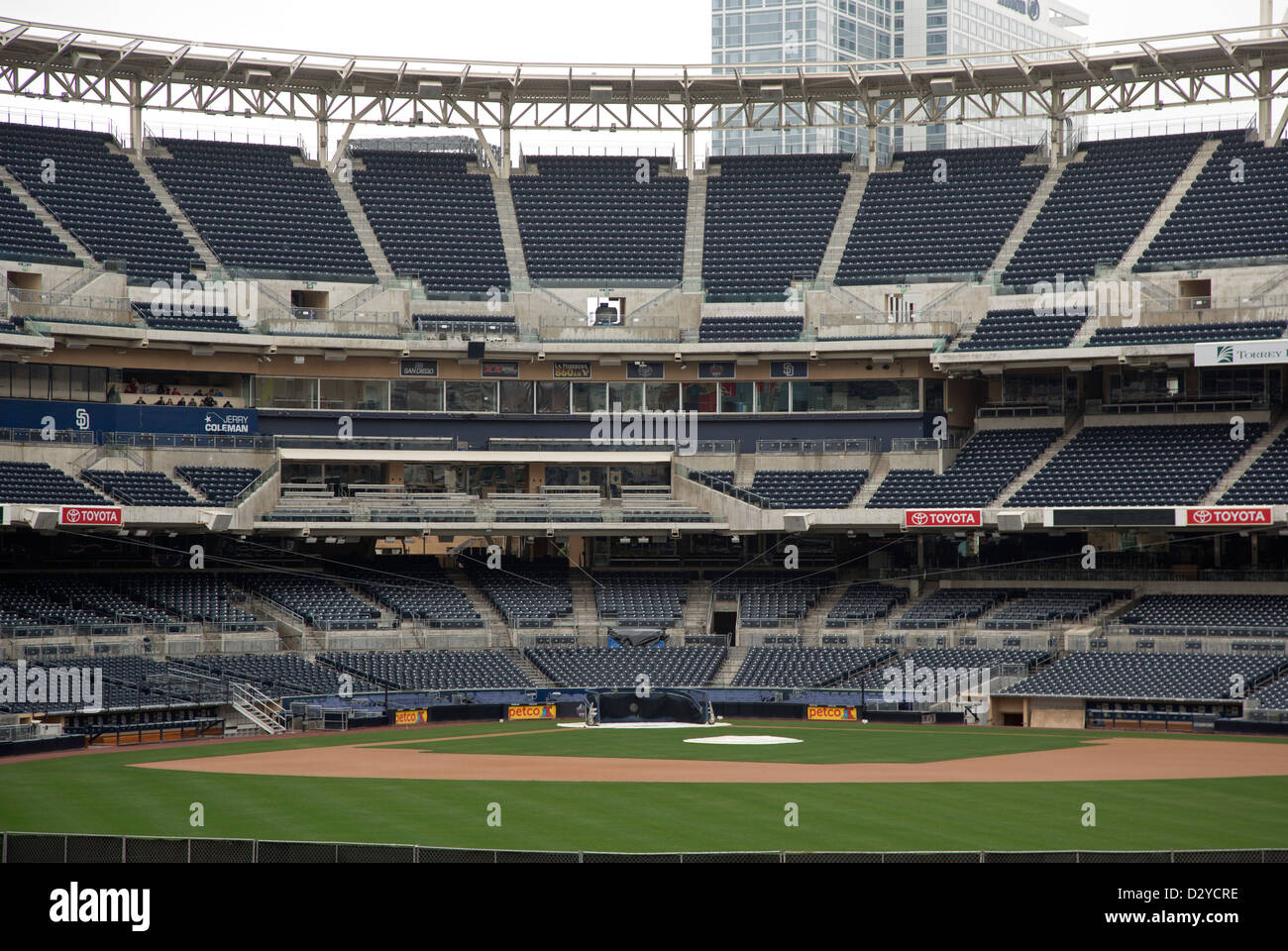 San Diego, California - Petco Park, casa dei San Diego Padres major league baseball team. Foto Stock