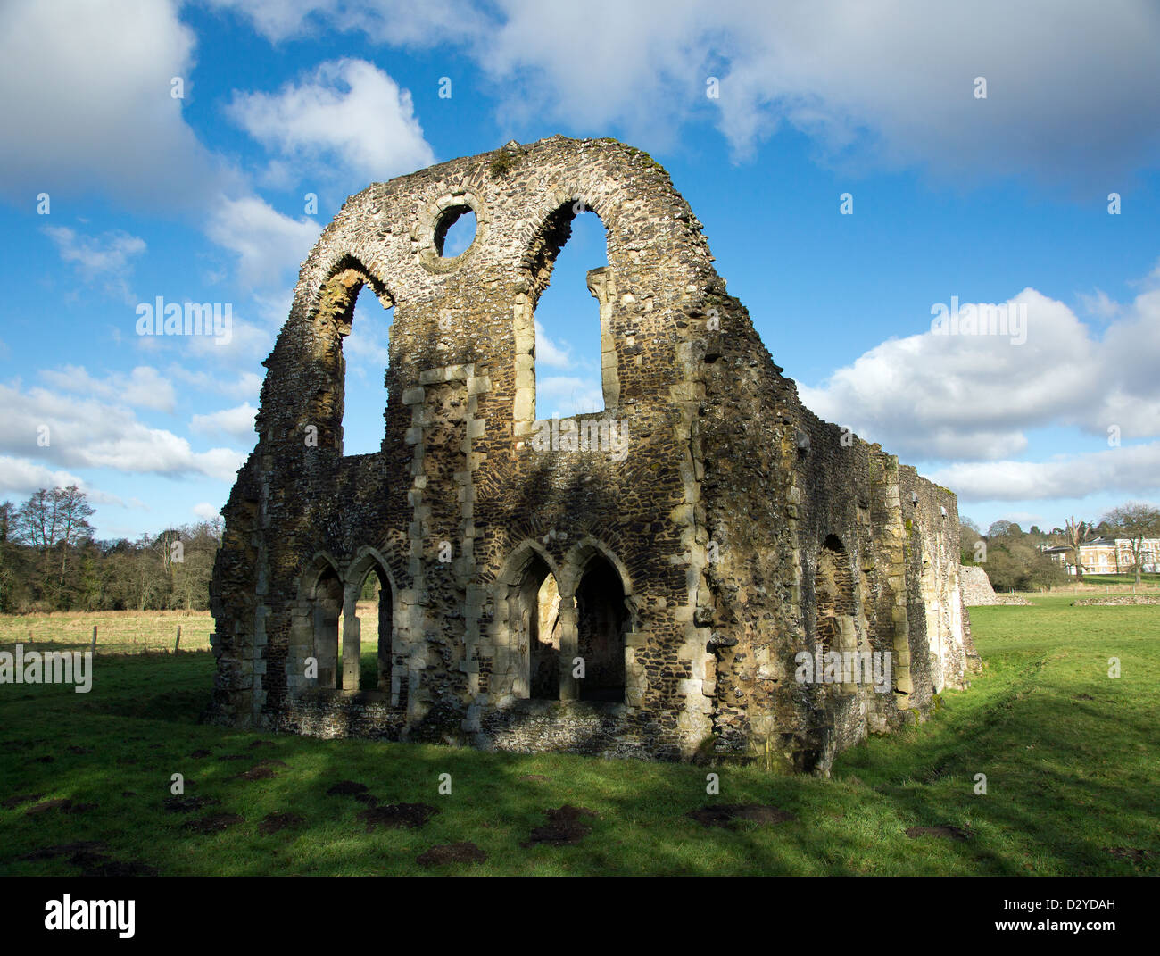 Abbazia di Waverley rovine vicino a Farnham in Surrey Foto Stock