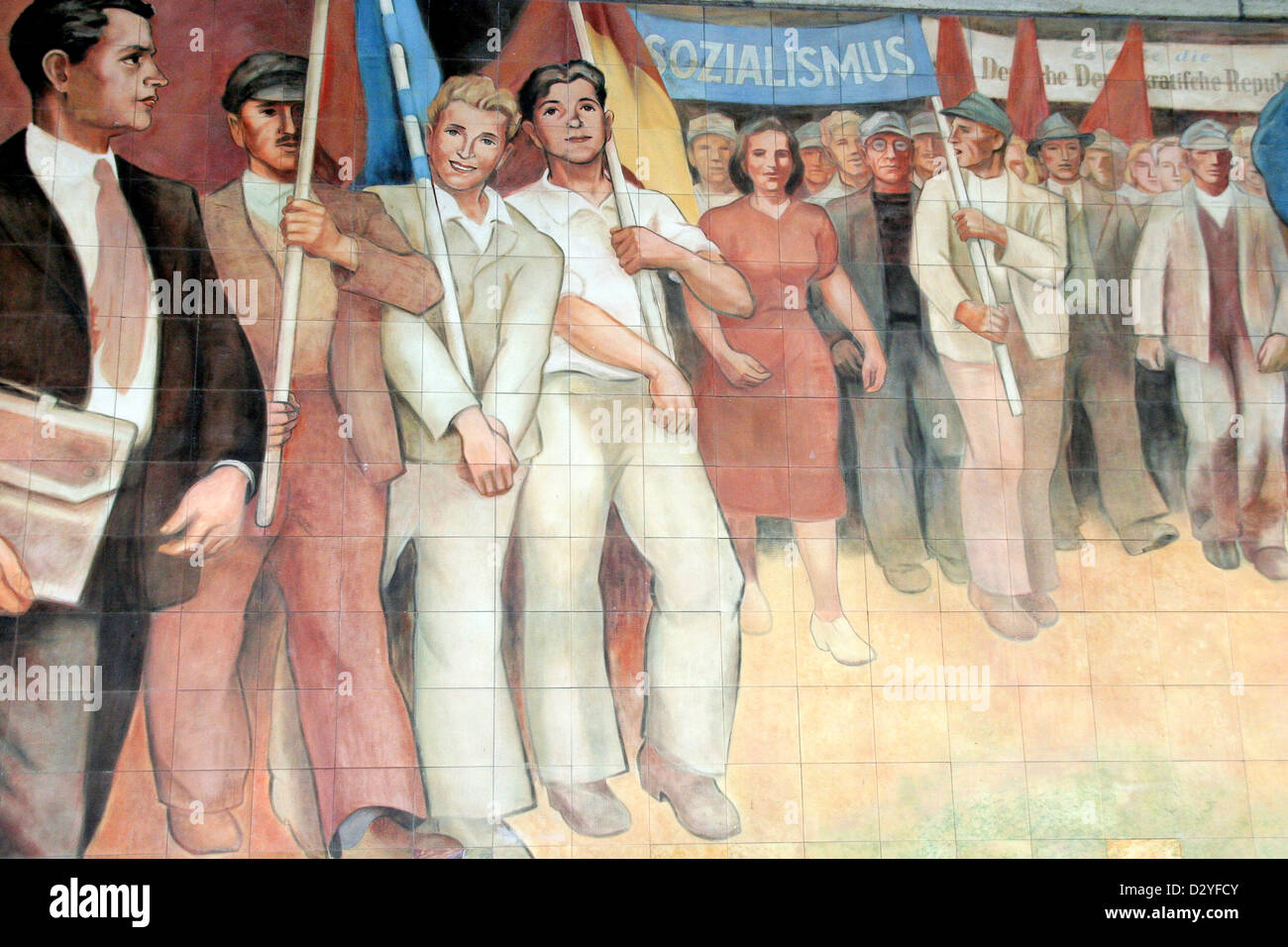 La Germania ricorda est tedesco Workers' insurrezione del 1953 a Berlino Foto Stock