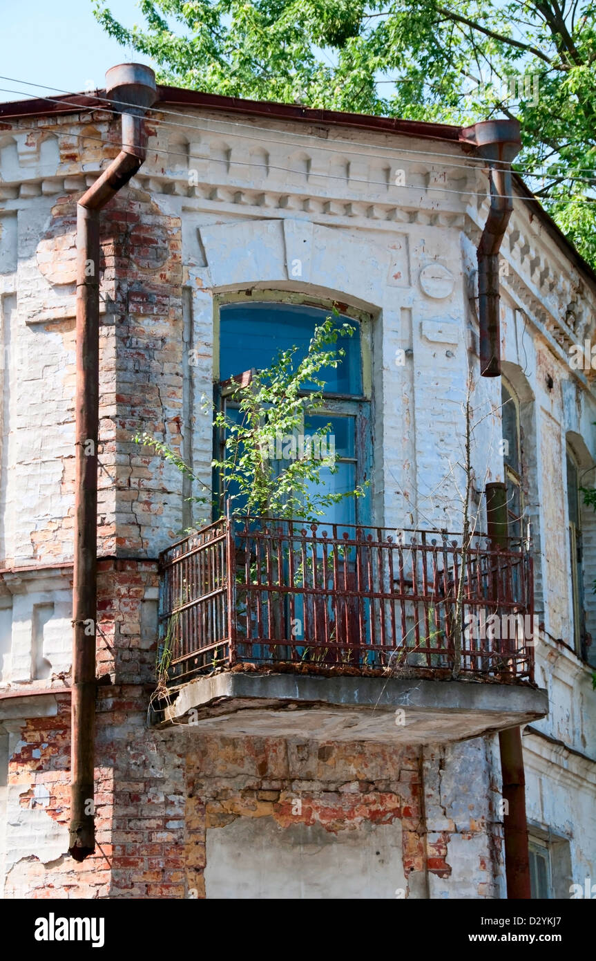 Disastro di Chernobyl risultati. Questa è una casa abbandonata nella città di Chernobyl Foto Stock