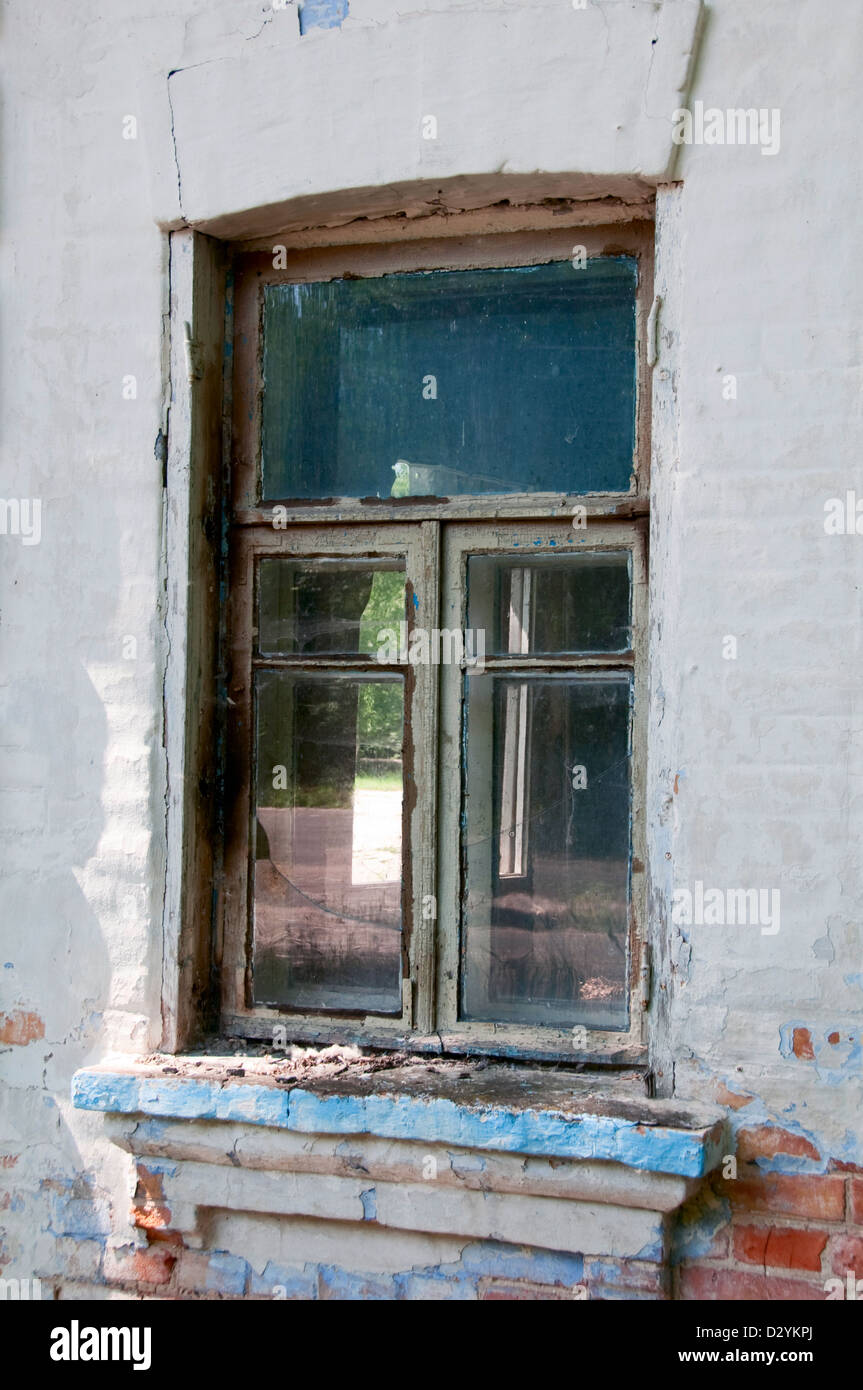 Disastro di Chernobyl risultati. Questa è una casa abbandonata nella città di Chernobyl Foto Stock