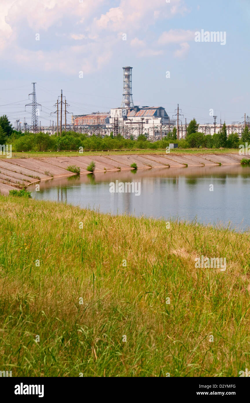 Atomica di Chernobyl centrale nucleare in Ucraina Foto Stock