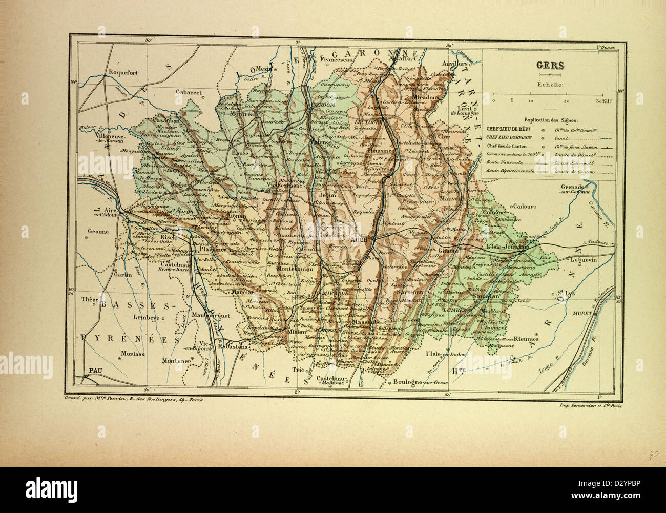 Mappa di gers immagini e fotografie stock ad alta risoluzione - Alamy