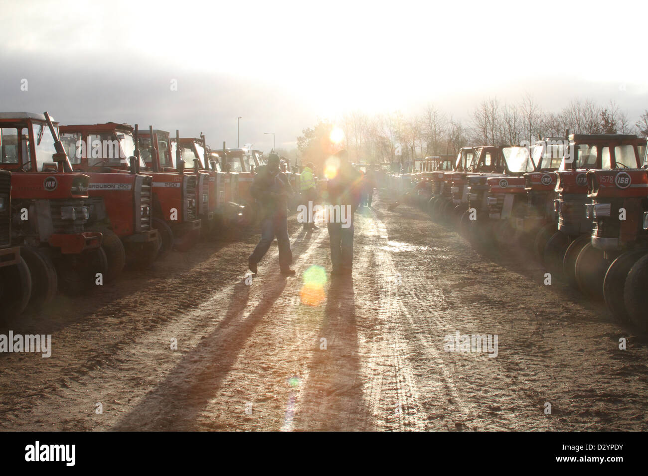 Macchine Agricole & Pianta di aste in Cheffins, UK, banditore leader di prodotti agricoli e macchine da costruzione in Europa. Foto Stock