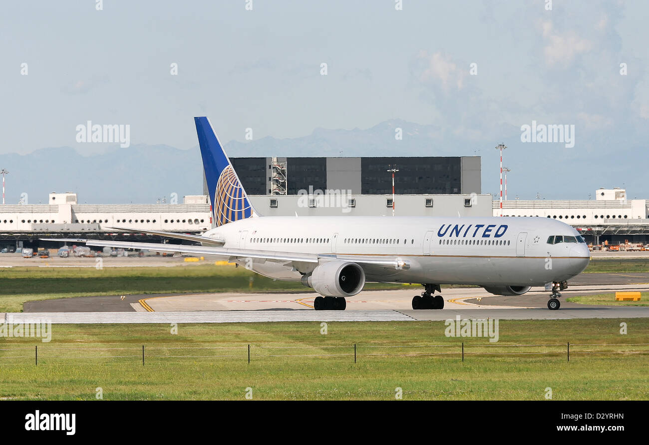 United Airlines Boeing 767-424ER Foto Stock