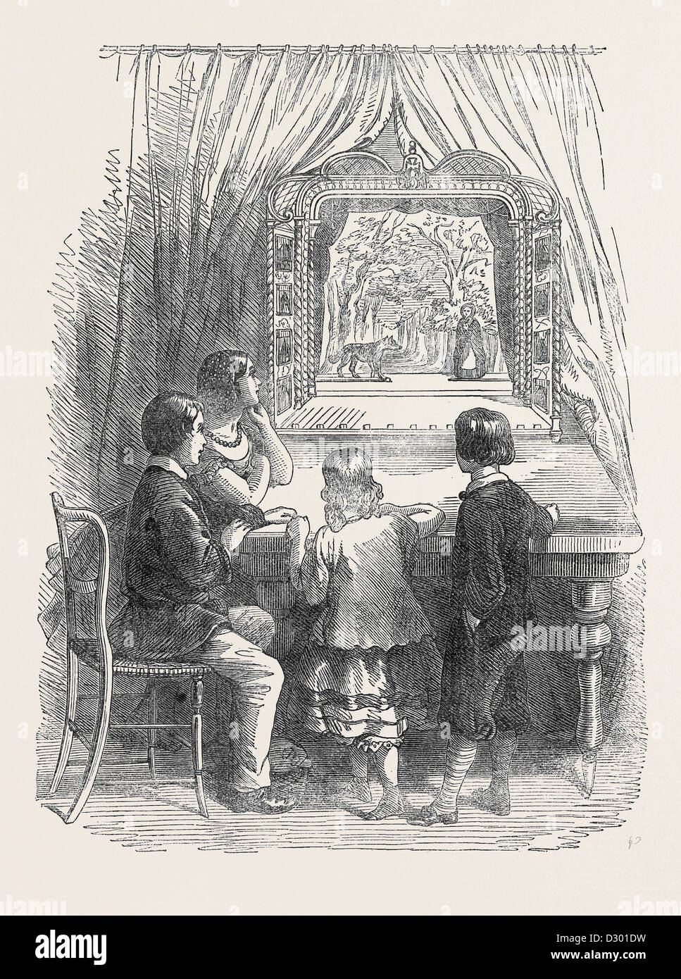 Giochi di Natale Little Red Riding Hood Foto Stock