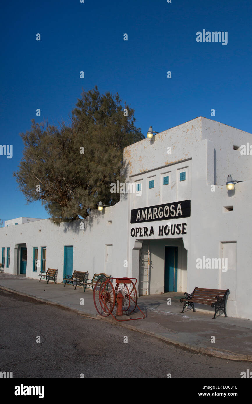 Death Valley Junction, California - Il Amargosa Opera House e l'Hotel. Foto Stock