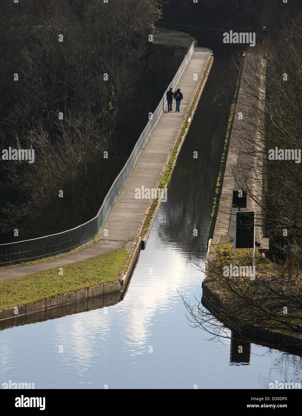 Chirk acquedotto, Wrexham, Galles Foto Stock