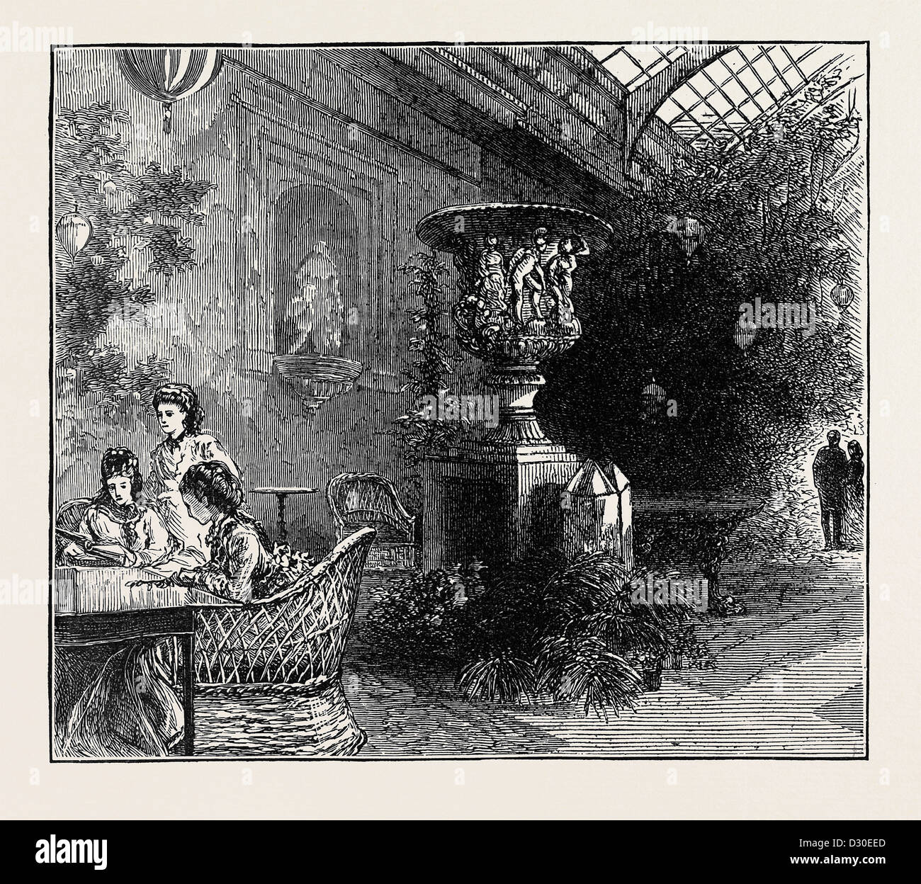 Il principe e la principessa di Galles a Chatsworth: l'Orangery, CHATSWORTH Foto Stock