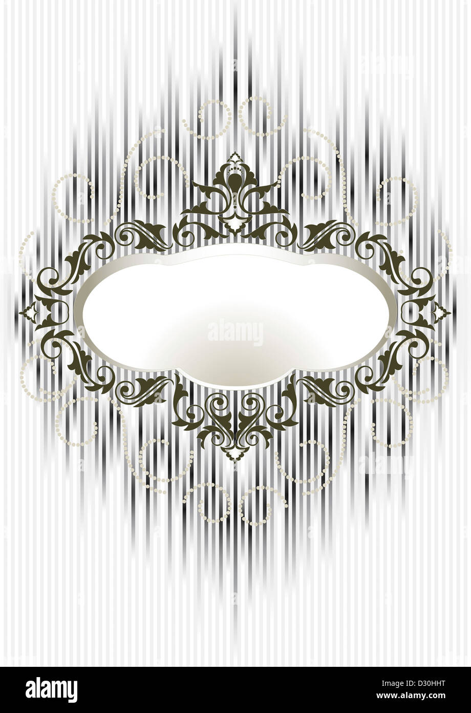 Cornice decorativa in un vecchio stile. Foto Stock