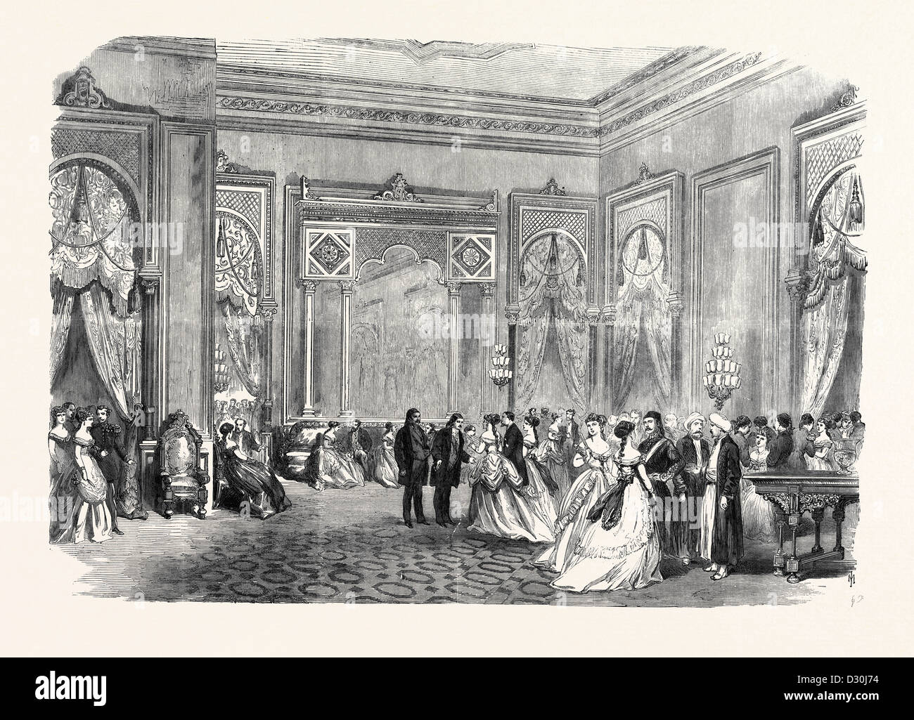 FETES del viceré d'Egitto al Cairo: la sfera 1869 Foto Stock