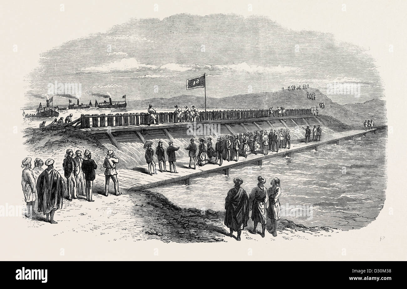 Visita del Principe e della principessa di Galles per il Canale di Suez funziona Foto Stock