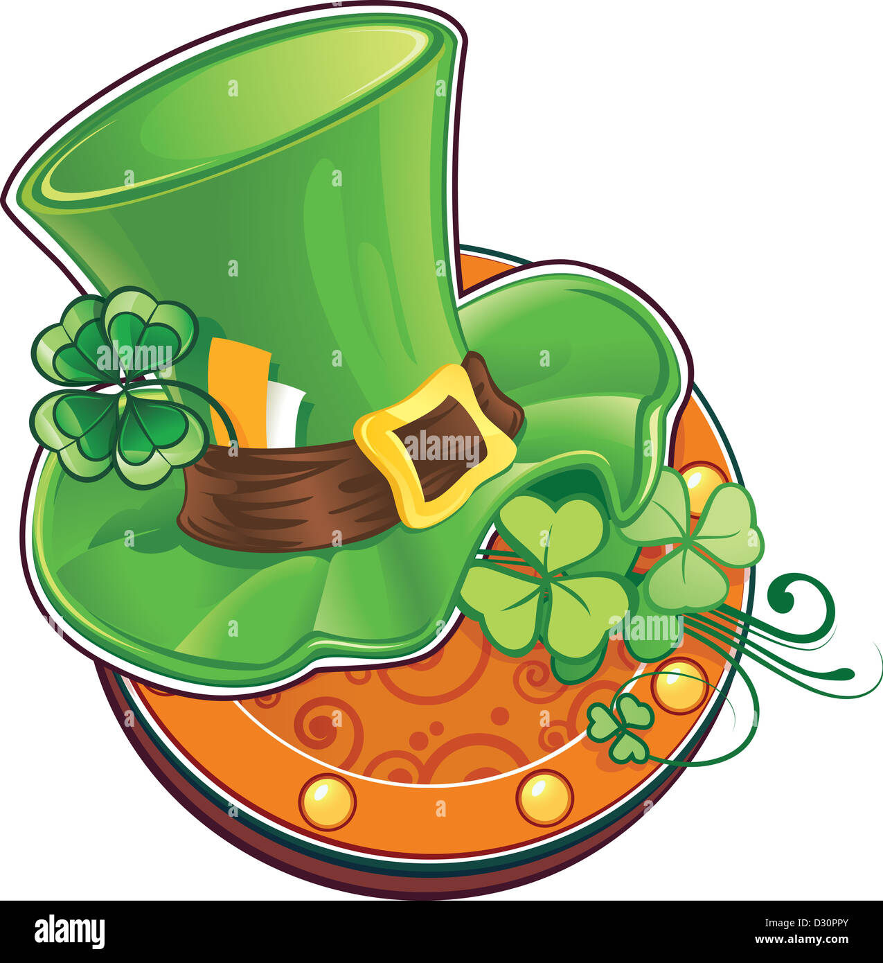 Il leprechaun's hat Foto Stock