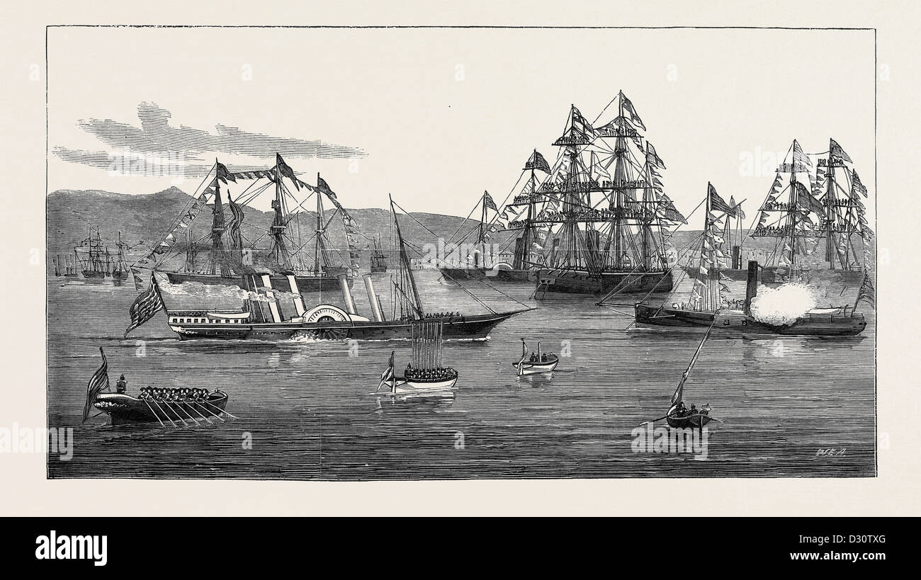 Visita della principessa di Galles per la Grecia: l'arrivo nel porto del Pireo Foto Stock