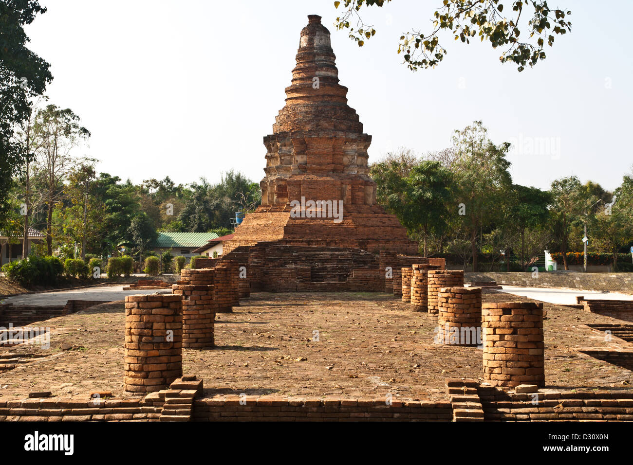 Wiang Kum Kam, città antica, che ha perso più di settecento anni, Chiangmai, Thailandia. Foto Stock