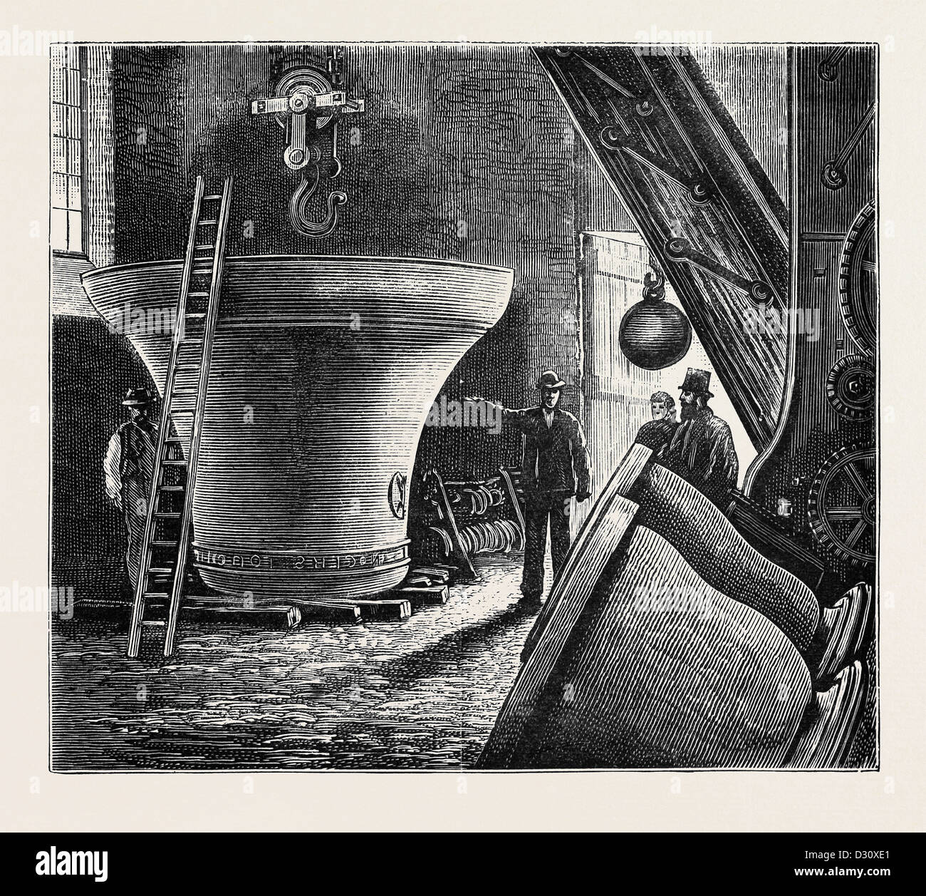 Grande Paolo: la nuova campana per ST. La CATTEDRALE DI SAN PAOLO: posizione per il primo test del tono, Londra Foto Stock