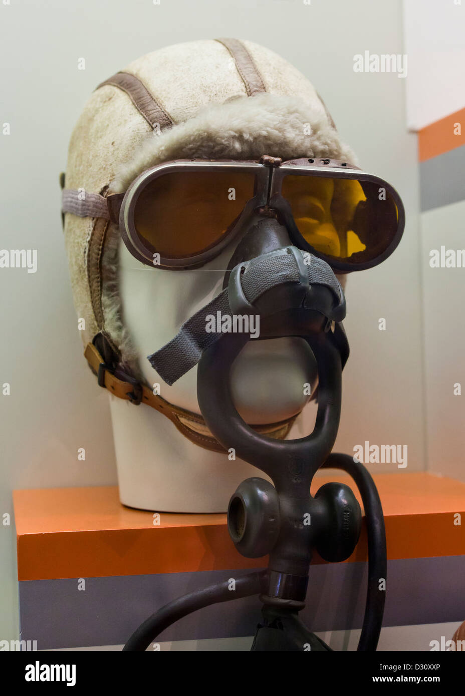 Tipo A-7B vintage aeronautico maschera di ossigeno Foto Stock