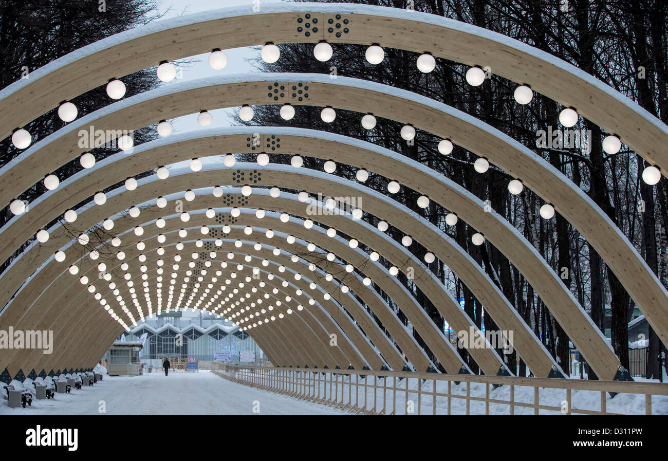 Una parte esterna della palestra in un parco Foto Stock