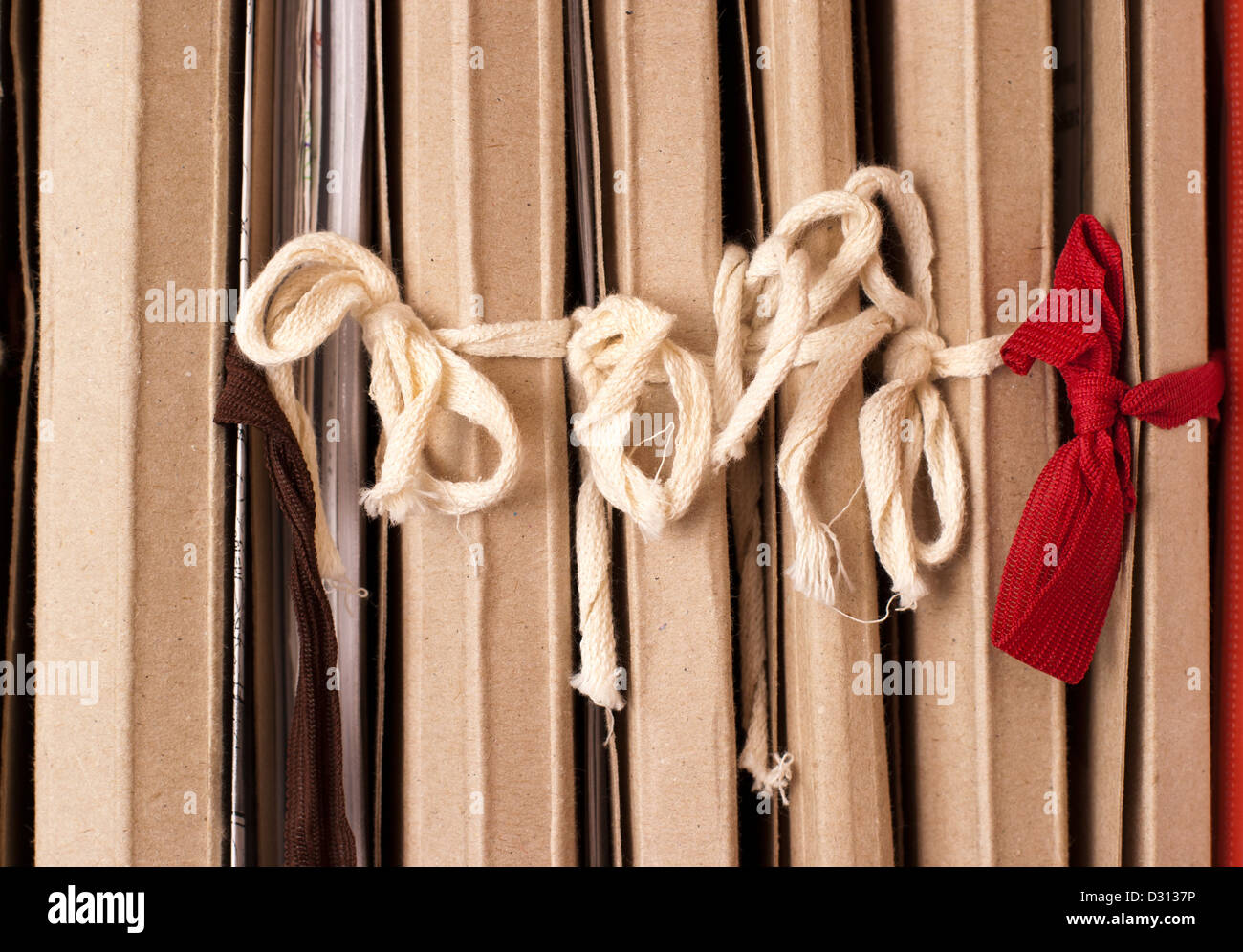 Archiviazione delle cartelle di documenti Foto Stock